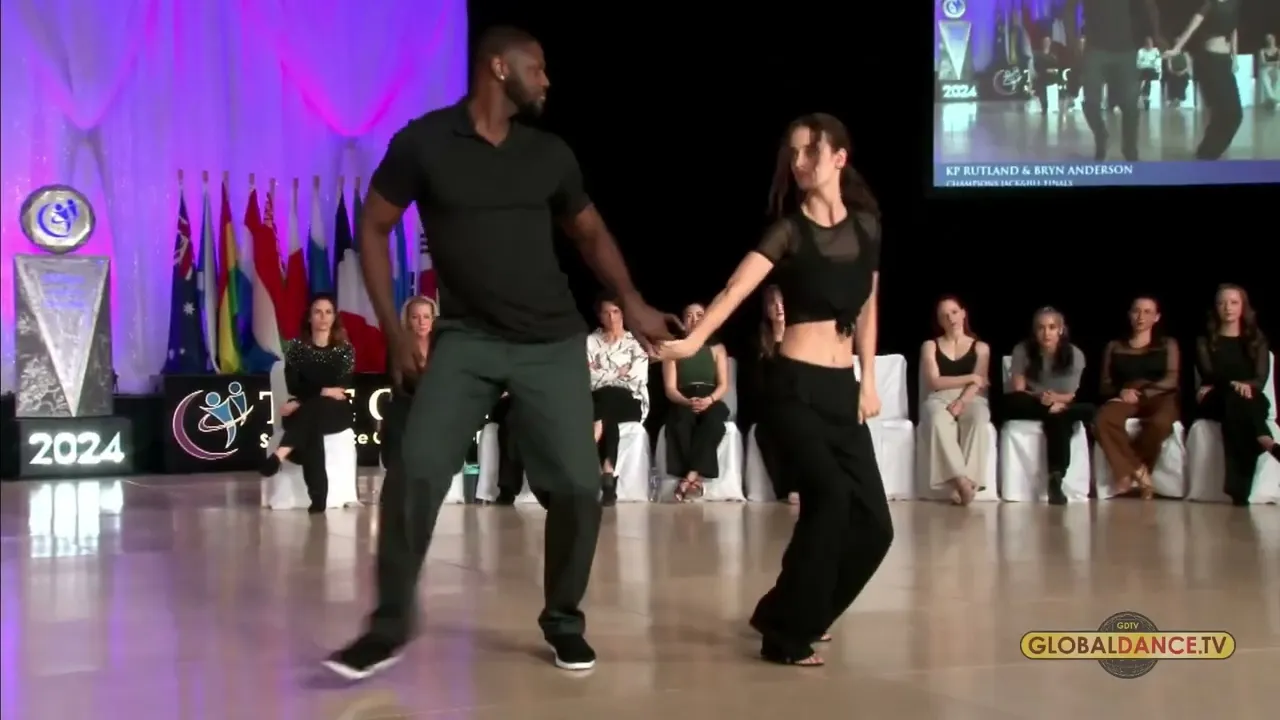 KP Rutland and Bryn Anderson - 1st Place Jack & Jill Swing - Champions - The Open 2024