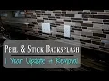 PEEL N STICK BACKSPLASH 1 YEAR UPDATE REMOVAL
