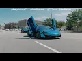 Supercars take over Atlanta - Exotic Cars run red lights with police escort
