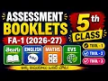 Assessment Booklets 5th Class Tools 1 2 and 3 - Written Templates