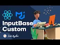 React js Material UI Input Text Field codehyphen input custom style