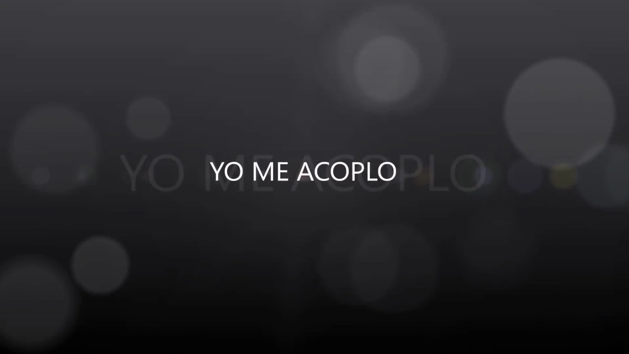 CLAUDIO ALCARAZ-  YO ME ACOPLO (LETRA)