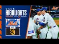 Padres vs Mets Game Highlights 25 MLB Highlights
