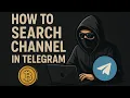 How to Search Channel in Telegram