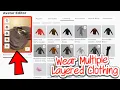 How to Stack Layered Clothing on Roblox 2025