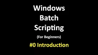 Hindi Windows Batch Scripting Introduction