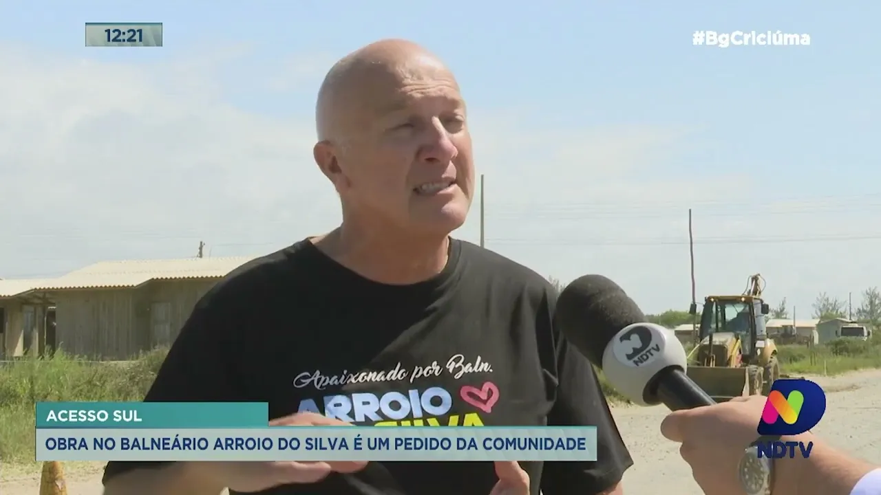 Obras da rodovia conhecida como Acesso Sul saem do papel em Balneário Arroio do Silva