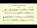 Beethoven, 6 Variations on a Swiss song, WoO 64, Var. I