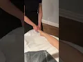 How to lymphatic drainage massage a leg for my patient