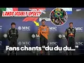 Brazilian Fans Chant for Max Verstappen in Front of Lando Norris During the Podium Celebration