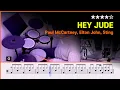 Download Lagu [Lv.14] Hey Jude -  Paul McCartney, Elton John, Sting (★★★★☆) Pop Drum Cover with Sheet Music