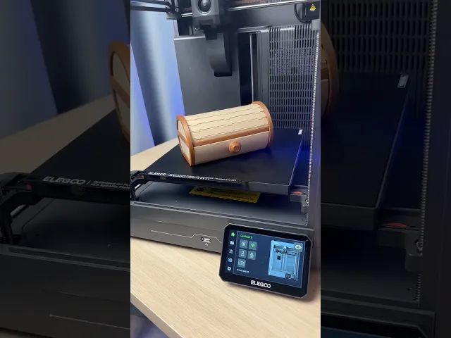 Cylinder Tambour Box | Roll top Storage | Organizer video thumbnail