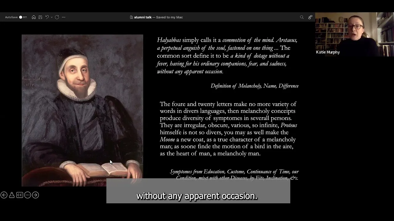 Melancholy: A New Anatomy | Bodleian Exhibition Talk