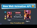 The New Web Animation API that changes The Game