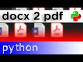 Docx to PDF Batch Convert with Python Code