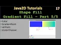 Shape Fill Part 5 - Graddient Fill Java2D Tutorial
