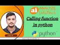 Calling Function in Python - Python Tutorial Analyze InfoTech