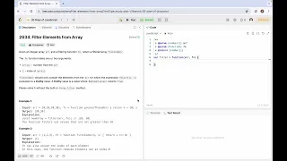2634 Filter Elements from Array in Javascript leetcode in Hindi