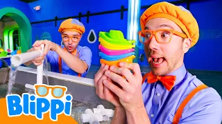 Blippi Races Colorful Toy Boats! 🌊🚤🌈
