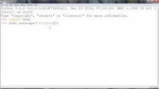 How to Unescape Decode HTML Entities in a String in Python programming language