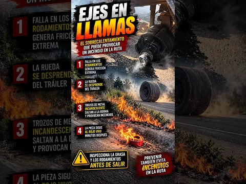 Falla aterradora: Rodamiento destruido calienta el eje al rojo vivo y causa un incendio