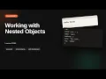 Working with Nested Objects JavaScript OOP Tutorial