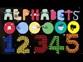 ABC Song Counting for Toddlers Learn Cute Monster Letters Transform into Shapes with Fill Effects