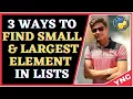 Python Program To Find The Biggest and Smallest Number In List