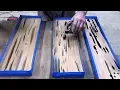 Epoxy resin filled Pecky Cypress project