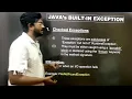 Javas Built in Exception in Tamil Object Oriented programming Language in Tamil Unit 3