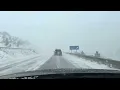 Raton Pass New Mexico and Colorado state border winter storm blizzard January 9 2025