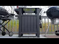 Keter Unity Grill Table Review Grilling Station for Weber Q and Weber Kettle Grills