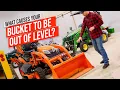 IS YOUR TRACTOR OUT OF LEVEL WHY DOES A BUCKET SIT UNEVEN
