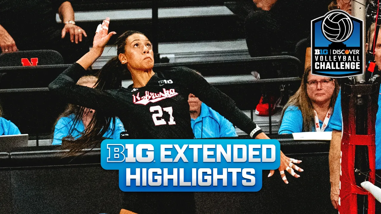 Wisconsin at Nebraska | Extended Highlights | Big Ten Volleyball | 10/10/2026