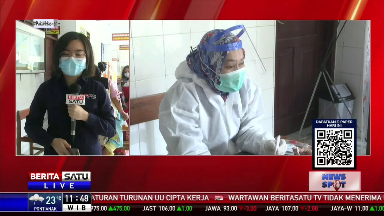 Rapid Test Massal untuk Penumpang KRL dan MRT. 