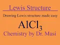 How to Draw Lewis Structure for AlCl3 Aluminum Chloride