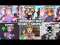 Download Lagu Roses - 7 Different Mods in Skin,Song and Chart | Friday Night Funkin Mod Senpai (Week 6)