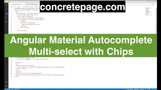 Angular Material Autocomplete Multi-select with Chips