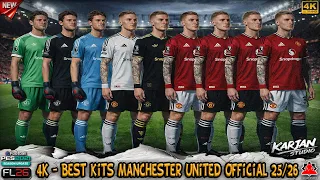 best kits manchester united 4k official 25 26 pes 2021 u0026 football life 2026