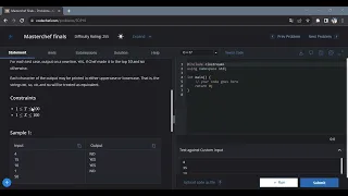 masterchef finals codechef problem solution
