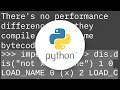 Python if x is not None or if not x is None