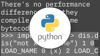 Python if x is not None or if not x is None