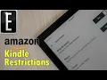 How To Restrict access to the Kindle Store on any Kindle