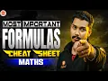 Most Important Formulas Cheat Sheet Last Minute Revision Score Boost Rupesh Sir