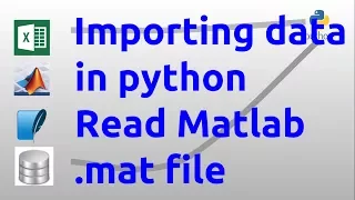 Importing data in python Read mat file