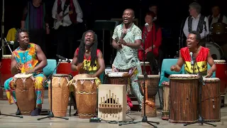 ghana traditional drumming performance with koffie fugah and wala group