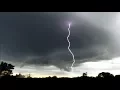 Incredible lightning from huge storms in SE Kansas
