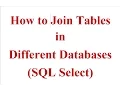 How to Join Tables from Different Databases in SQL Select