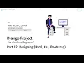 Part 02 Django Project Designing Html Css Bootstrap KNOWLEDGE DOCTOR Mishu Dhar