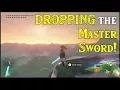 DROPPING the Master Sword Letting it Go in Zelda Breath of the Wild